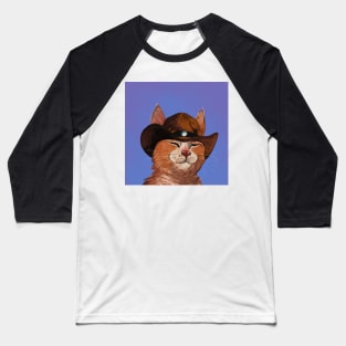 Cowboy Cat Baseball T-Shirt